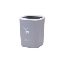 Nordic Square Trash Can with Space Saving Design, Modern Office Waste Bin for Versatile Room Use