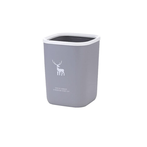 Nordic Square Trash Can with Space Saving Design, Modern Office Waste Bin for Versatile Room Use
