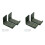 4X Minimalist Snowboard Display Rack, Wall Mount Storage Minimalist Wall-Mount Surfboard Rack / Display Mount Middle 1