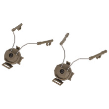 Nylon Helmet Rail Adapter Kit for Comtac I/II and FAST MICH Helmets - Mud Color