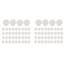 80 Stück Natürliche Jakobsmuscheln, 3,6-6,1 cm, Weiß, Kleine Muscheln zum Basteln, Muscheln in Großen Mengen, Echte Muscheln