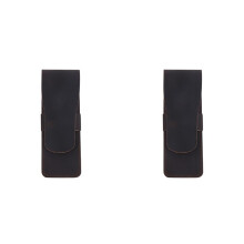 2X Handmade Leather Pencil Storage Bag Cowhide Fountain Pen Case Holder Vintage Retro Accessories for Travel Journal C