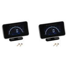 2X Auto Camion 12V/24V 2 Nel 1 Funzioni Tachimetro Digitale Misuratore di Velocità + Indicatore Contachilometri Pannello Strumenti LCD + Indicatore