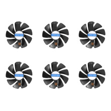 6X Ventilateur de Refroidissement de Carte Vidéo de 95mm CF1015H12D DC12V Remplacer pour Le Saphir NITRO RX480 8G RX 470 4G GDDR5 RX570 4G / 8G D5