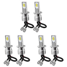 3X 2X H3 LED Super Brilhante Farol de Neblina Kit de Lâmpada de ConduçãO 6000K Branco 10W