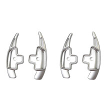 4x Paddle Shifter Extension for Aluminum Alloy Shift Paddle Blade Silver for A B C CLA CLS E G GL GLA GLC