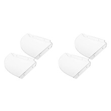 4Pcs Acrylic Corner Shelf Floating Wall Storage Shelf Display Speaker Organizer Bedroom Kitchen Storage Holder,Clear