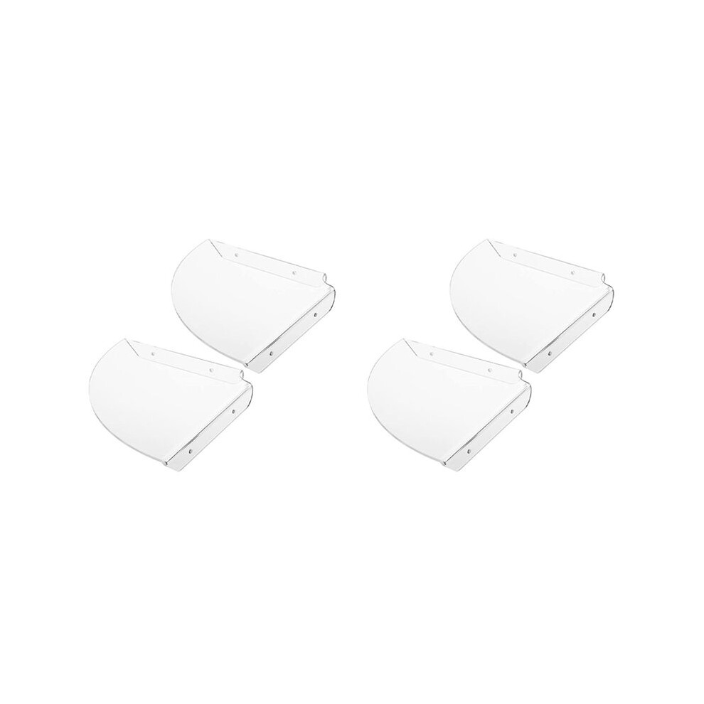 4Pcs Acrylic Corner Shelf Floating Wall Storage Shelf Display Speaker Organizer Bedroom Kitchen Storage Holder,Clear 4711045273262