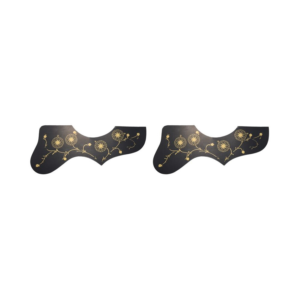 Photos - Other Trainers 2X Flower Decoration EJ200 Style Acoustic Guitar Pickguard, Black