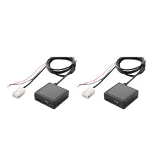 2X Car 5.0 AUX Cable Adapter TF USB Fit for 207 307 407 308