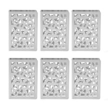 6X Napkin Holder Stainless Steel Tabletop Napkin Holder Paper Towel Rack Metal Upright Napkin Holder