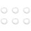 36 Pieces Silver Acoustic Guitar Machine Heads Knobs Guitar String Tuning Peg Tuner(18 for Left + 18 for Right) 7