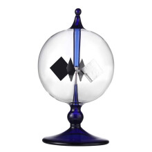 2X Blaue Solar Radio Meter Sonnenlicht Crookes Spinnen Flügel Windmühle Geschenk Haus Schreibtisch Dekoration