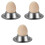 Egg Cup Holder Set of 6 Pack,Stainless Steel Egg Cups Plates Tableware Holder for Hard Soft Boiled Egg,Kitchen Display 1