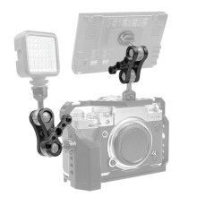 4X Stativ Butterfly Clip Clamp 1 Zoll Kugelgelenkarm 1/4 3/8 Halterung für Kameras Unterwasser Tauchlampen Taschenlampe