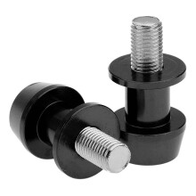 4X Motorcycle CNC Swingarm Swing Arm Spool Sliders Stand Bobbins 10mm for 250 ER6 Z 250 ER6F - Black