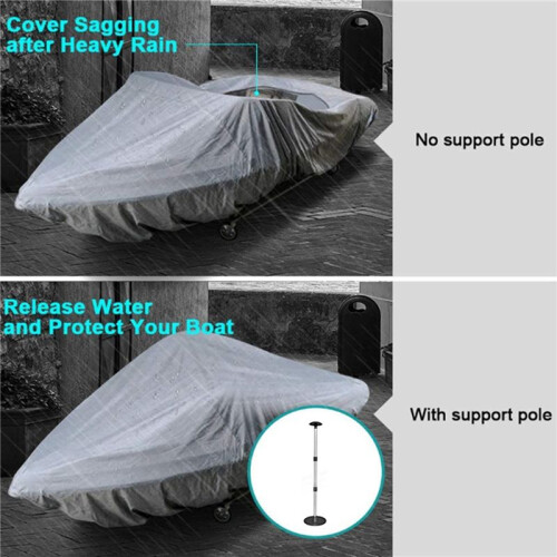 2X Boat Cover Support Pole, Telescoping Aluminum Boat Cover Support Pole,Boat Cover Support System 1