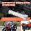 Silver Motorcycle Exhaust Can Muffler Insert Baffle DB Killer Silencer 35mm x 140mm 5