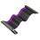 Graphic Card Extension  PCIE4.0 Rotor X16 Rotor 16X Desktop Computer Horizontal Vertical Loading  Black 1