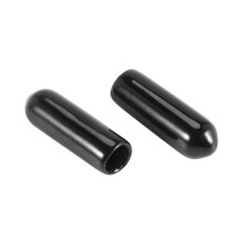 300 Stücke Gummi End Kappen 4 mm ID PVC Rund Rohr Bolzen Kappe Abdeckung Schraube Gewinde Schutz Schwarz