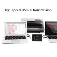 3X IT-Well USB Printer Sharing Device, 2 in 1 Out Printer Sharing Device, 2-Port Manual Kvm Switching Splitter Hub Black