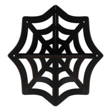 Spider Web Floating Corner Shelf Gothic Halloween Decoration Wall Hanging Shelf Crystal Display Shelf Home Wall Decor