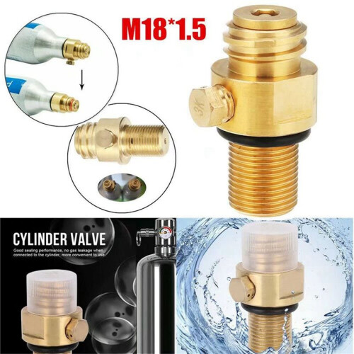 6X M18X1.5 Refill CO2 Valve Adapter Thread Converter Replacement for