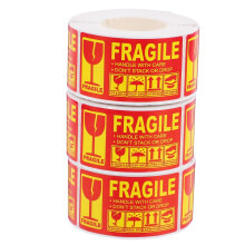 3 Rolls TamperResistant Fragile Stickers for Moving Boxes Ceramics Electronics Secure