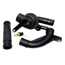 PEM101050 PEP101970 PEP103270 13621433076 Neues Kühlmittelthermostatgehäuse für Freelander 75 ZT KV6 2.0 2.5