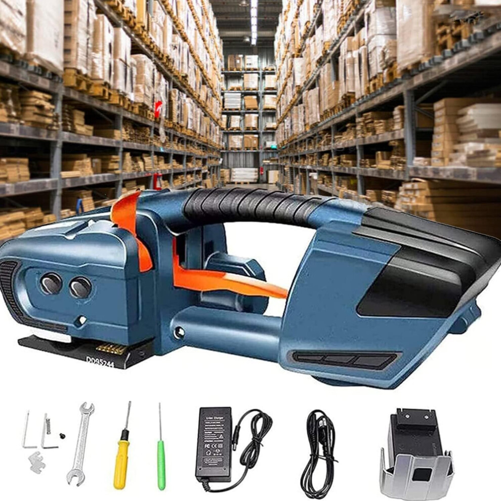 Electric Strapping Tool For 1316Mm Pp/Pet Belt, Adjustable Tension, Battery Powered Welding 9455672062657