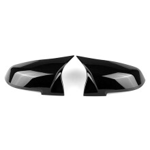 Car Rearview Mirror Cover for 1 2 3 4 Series X1 F20 F22 F30 View Mirror Bright Black