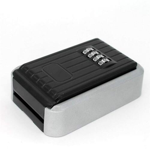 2X Lock Box 4 Digit Combination Box Weather Resistant Key Hider with Resettable Code Key Storage Wall Mounted 2