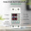 2X Din Rail Dual Display Adjustable Over Voltage Current and Under Voltage Protector Relay 40A 220V 230V 3