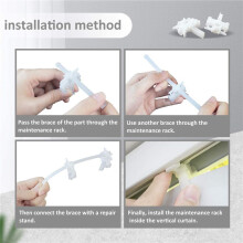 Vertical Blind Repair Carrier with Stem Vertical Blinds Repair Kit White Blinds Replacement Parts60Pcs