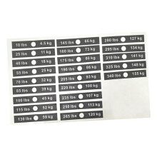 Weight Stack Labels for Gym Equipment, Durable SelfAdhesive Stickers for Clear Weight Identification, 11.8cm x 1.9cm