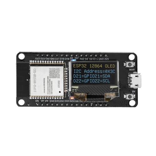 ESP32 ESP-WROOM-32D WIFI  Development Board CH340 with 0.96 OLED Screen Yellow  Display Micro-USB