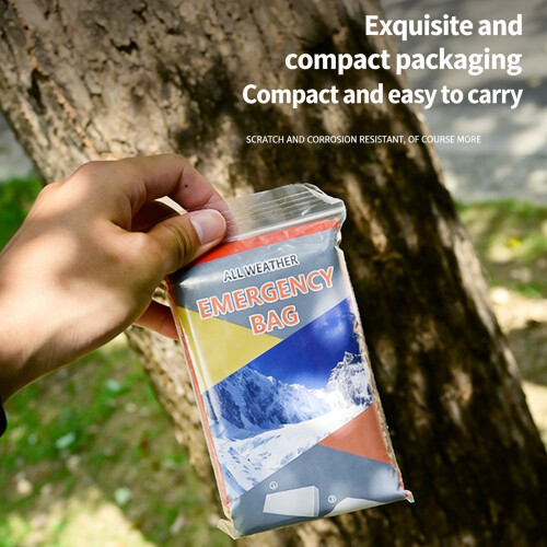 High Performances Emergency Sleep Bag Waterproof Thermal-Orange 1