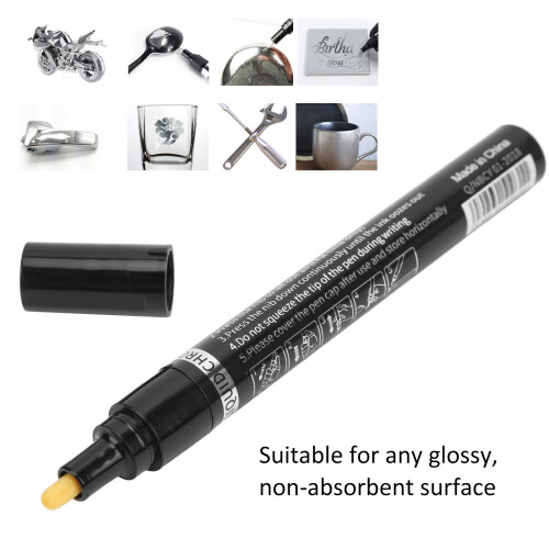 Chrome Marker Pen 3mm Waterproof Silver Mirror Reflective DIY Highlight 2