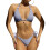 Women's Triangle String Bikini Set Sexy Tie Side Two-Purple L 1