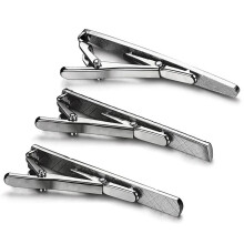 6 Pcs Tie Clips for Men Tie Bar Clip Set for Regular Ties Necktie Wedding Business