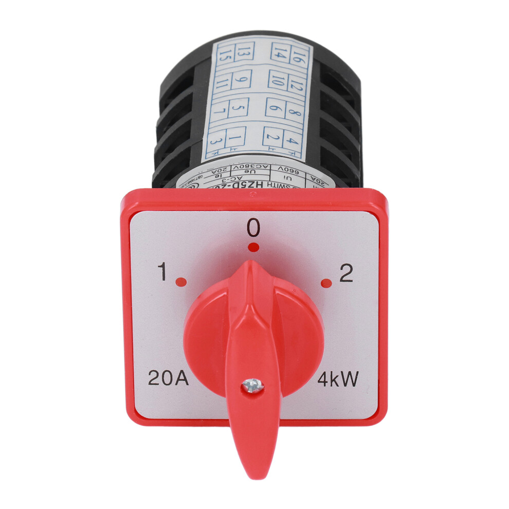 Heavy Duty Berm Rotary Changeover Switch 3 Position 4 Section Ac380v 8471390362283