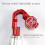 Peg Hook Lock Stop Lock 200 Pieces Plastic Red Stop Lock Anti-Theft Lock Retail Pin Hook Safety Display Hook Lock 5