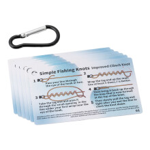 Fishing Knot Guide Cards with 12 Diagrams Practical Design for
