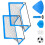 Foldable Soccer goal Pair Comes With Exercise Ball Cones For 1