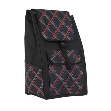 49L Waterproof Oxford Cloth Shopping Trolley Replacement Bag with Pockets and Secure Buckle