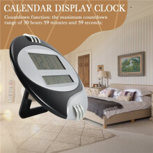Temperature Display Digital Wall Electronic Clock LCD Moderne Calendar LED Bracket Watch Mute Of Home Office Decoration Black