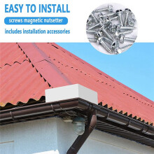 4 Pack Rain Gutter Gutter Guards for House Roof Corner Diverter Roof Rain Diverter Gutter Guards