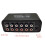 2X Stereo Audio Mixer 1 Input 5 Output Multi-Channel Audio Source Distributor RCA Interface for Power Amplifiers 2