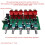 2X Stereo Audio Mixer 1 Input 5 Output Multi-Channel Audio Source Distributor RCA Interface for Power Amplifiers 3