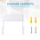 2X Ironing Board Hanger, Ironing Board Hook, Ironing Boards Wall Mounted Holder, (Matte White) 4